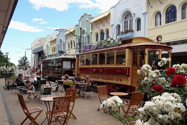 Christchurch City with Trams